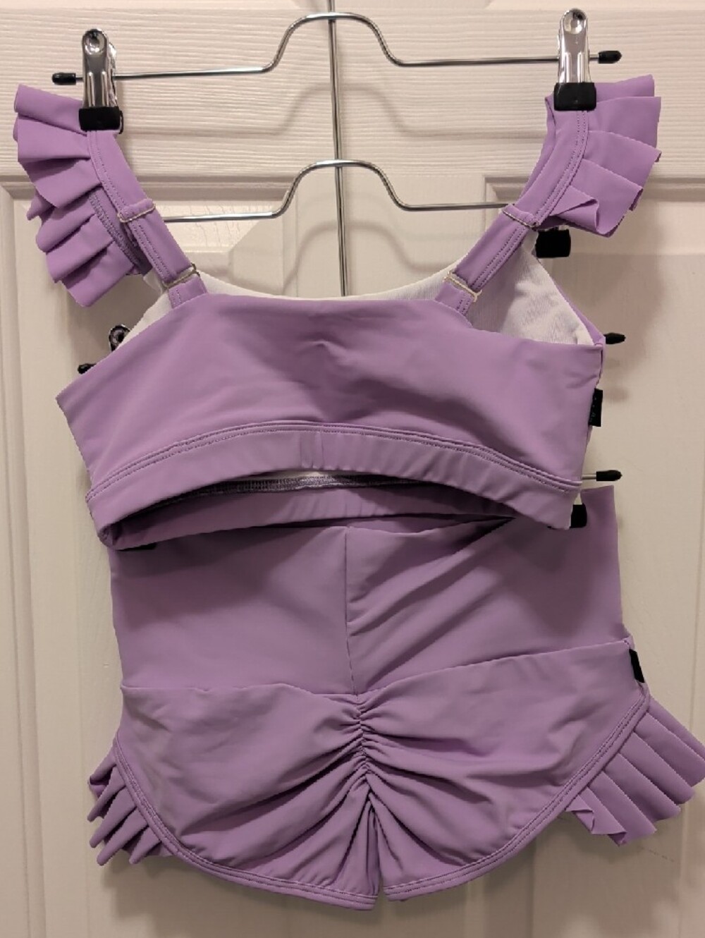 Lulupop Lilac and White Pole Fitness Outfit - Picture 2 of 16